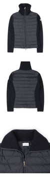 Moncler High Neck Mix Padding Zip-Up Jacket 155068971 [P]