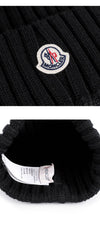 MONCLER Unisex Logo-Patch Strickmütze 161474472 [P]