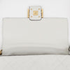 FENDI Baguette Medium Leder Schultertasche Weiß 159542142 [P]