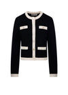 Tory Burch Chunky Wool Trim Cardigan 162763 001 151103041 [P]