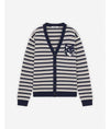Maison Kitsune Fox Head Intarsia Stripe Sweater NM00504KM0329 B481 152201100 [P]