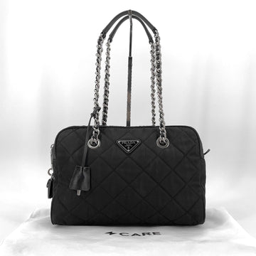 PRADA Lina Nylon Quilted Chain Schultertasche 1BB903 161492067 [P]