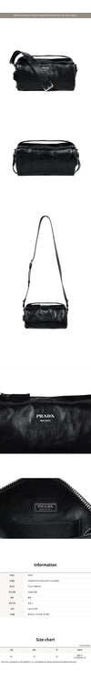 Prada Black Leather Shoulder Bag 161497340 [P]