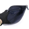 CHANEL Klassische große O CASE Clutch aus navy Kaviar mit silbernem CC-Logo (24. Serie) 161498957 [P]