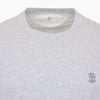BRUNELLO CUCINELLI CD722 Logo-Stickerei Rundhalsausschnitt T-Shirt 161498967 [P]
