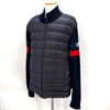 Moncler Knitted Down Jacket Zip-Up Navy 161501012 [P]