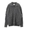 THOM BROWNE 斜めモックネックウールカーディガン 118779681 [P]