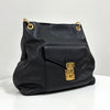 Miu Miu Vitello Phoenix Leather Shoulder Bag Black 161501085 [P]