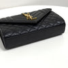 Saint Laurent Envelope Chain Shoulder Bag & Crossbody Black 526286 161502245 [P]