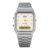 Casio AQ-230GG-9A Square Digital Analog Dual Time Metal Watch 86698039 [P]