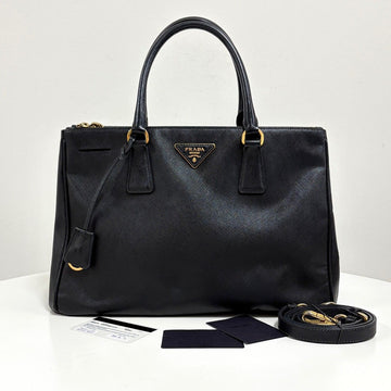 PRADA Saffiano Lux Tote- und Schultertasche Schwarz 161503487 [P]