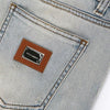 Dolce & Gabbana Plate Light Blue Denim Pants 161504526 [P]