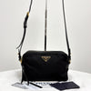 Prada Triangle Logo Nylon Camera Bag Crossbody Black (1BH089) 161504559 [P]