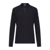 MONCLER Langarm Polo-Shirt mit Logo-Patch Schwarz L20918B00003 89A16 77X 161506715 [P]