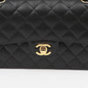 CHANEL Classic Small Caviar Black Gold Flap Bag 161314331 [P]