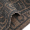 SALVATORE FERRAGAMO Monogram Jacquard Schal 52-0125 GRAU+BRAUN 779245 157858095 [P]