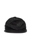 MAISON MARGIELA ブラックコーティングコットンキャップ 156799512 [P]