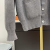 THOM BROWNE Diagonal Strickjacke Grau 5 161508078 [P]