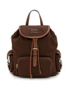 Miu Miu Canvas and Leather Medium Backpack 156799881 [P]