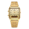 Casio Square Digital Analog Dual Time Metal Watch 40559346 [P]