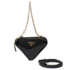 PRADA トライアングル パテント レザー ミニ ポーチ 74204067 [P]