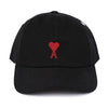 AMI Embroidered Red Cap Hat BFUCP006-AW0041-001 97269331 [P]