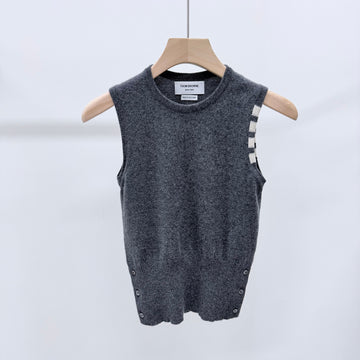 Thom Browne Cashmere Women's Knit Vest Gray 161510261 [P]