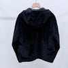 PRADA Velours Kapuzenblouson Jacke Schwarz 161510307 [P]
