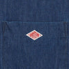 DANTON メンズボタンダウンシャツライトインディゴDT-B0293-LI 154327248 [P]