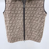 FENDI FF Monogram Shearling Weste 161511029 [P]