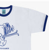 Moncler T-SKI T-Shirt White/Royal 161512053 [P]