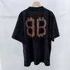 Balenciaga BB Logo Crypto T-Shirt Black 161512977 [P]