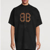 Balenciaga BB Logo Crypto T-Shirt Black 161512977 [P]