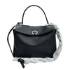BALENCIAGA Rodeo Mini Glattleder Schwarz Silber 7954562 161513639 [P]