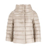 Herno Goose Down Mini Cape with Funnel Neck 136078971 [P]