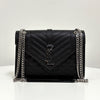 Saint Laurent Envelope Chain Shoulder Bag Black Medium 600185 161543925 [P]