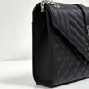 Saint Laurent Envelope Chain Shoulder Bag Black Medium 600185 161543925 [P]
