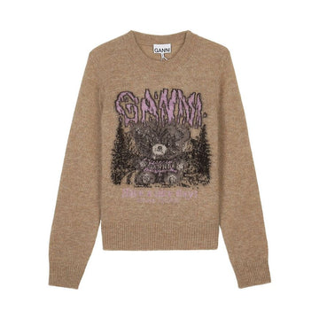Ganni Teddy Blushed Knit Women 161571721 [P]
