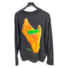 OFF WHITE メンズ ハンド ロゴ プリンティング スウェットシャツ ブラック OMBA037R20E30013 1088 150718962 [P]