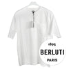 Berluti Men's Logo Print Cotton Short Sleeve T-Shirt White R27JRS110001000 Authentic 100% 150647552 [P]