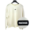 MACKAGE Men's Cream Logo Band Sweatshirt Cream ADAMC0253 100% Authentic 150452067 [P]
