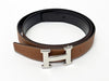 HERMES シルバーH コンスタンス リバーシブル ベルト 3VHET22207 124369342 [P]