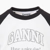 Ganni Basic Raglan Baseball Long Sleeve 156950112 [P]