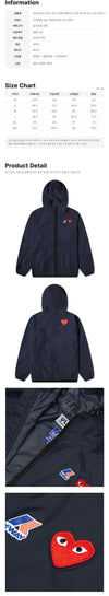 Comme Des Garcons Red Wappen Windbreaker Jacket Navy 161685990 [P]