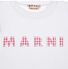 Marni Checked Logo Cropped Women's T-Shirt 144648340 [P]