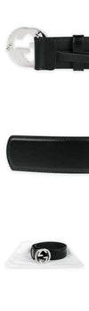 Gucci Men's Interlocking G Buckle Belt (Black) 812255 0YA0N 1000 132808892 [P]
