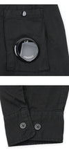 CP COMPANY Herren Linsen Brusttaschen Overshirt Jacke (Schwarz) 20CMOS156A 110143G 999 154024748 [P]