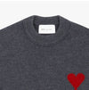 AMI Intarsia Knit Big Heart Logo 157955028 [P]