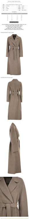 MAXMARA ウールベルトコート アースメランジ 2619011021 058 159257485 [P]
