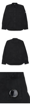 CP COMPANY メンズレンズワッペンギャバジンオーバーシャツジャケット (ブラック) RCCMSH706A 110143G 999 152826049 [P]